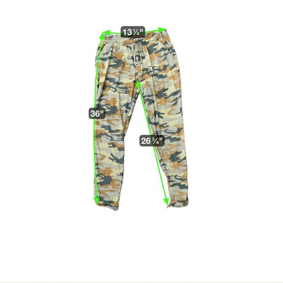 Hot Kiss Elastic Waist Drawstring Casual Camo Ribbed Jogger Pants Sz Large Comfy - Picture 6 of 11